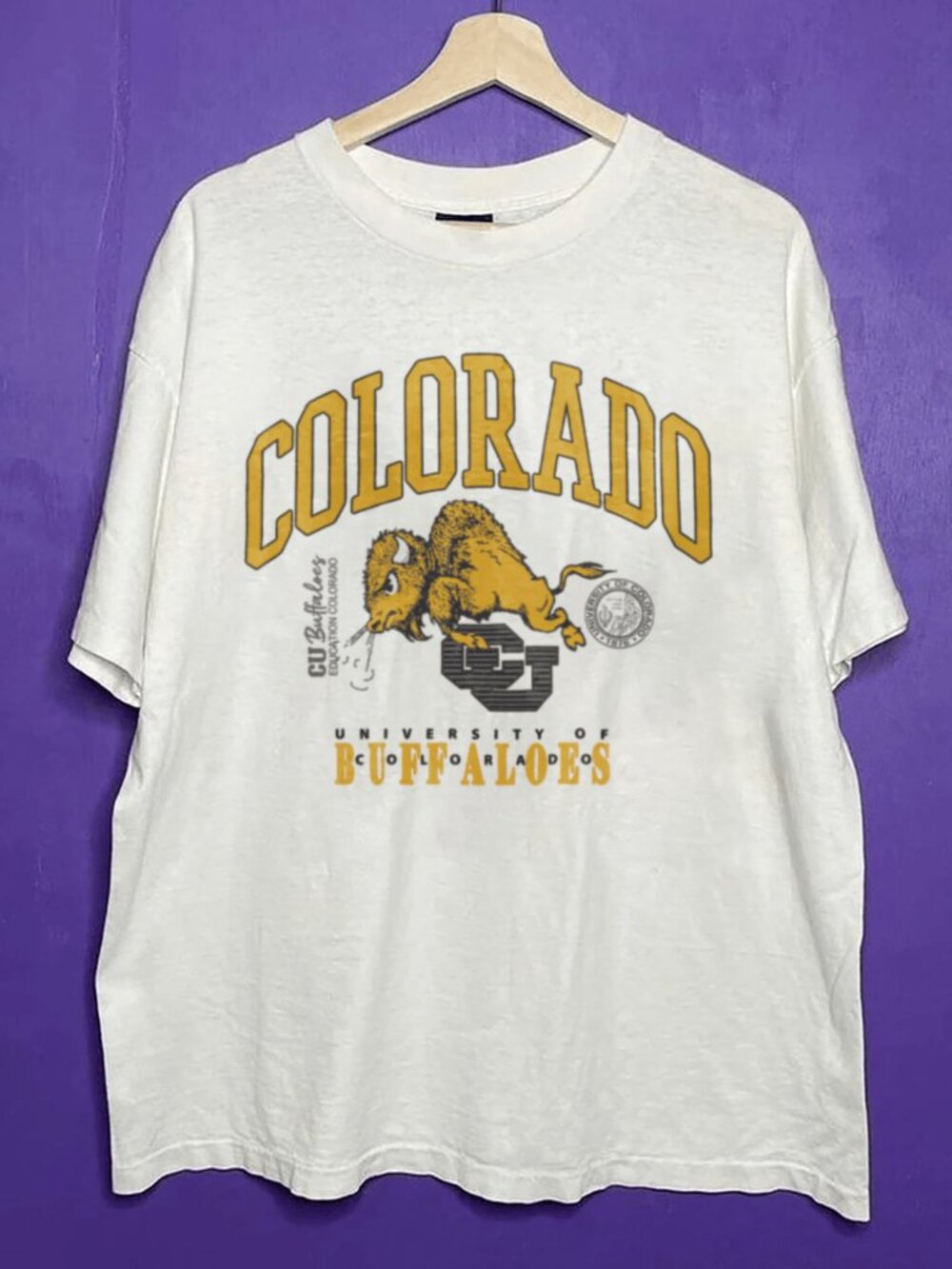 Vintage 90s University of Colorado Buffaloes Football Shirt, CU Buffaloes Shirt